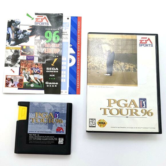 Sega Genesis Lot Sonic Spinball Golf PGA Tour 96 Hedgehog Golf Tested Working - Picture 2 of 10